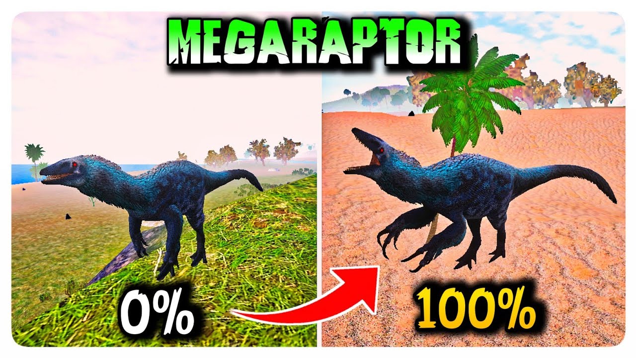 🌟 MEGARAPTOR: Del 0% al 100% de CRESIMIENTO 😱 | The Cursed Isle 🦖🦕
