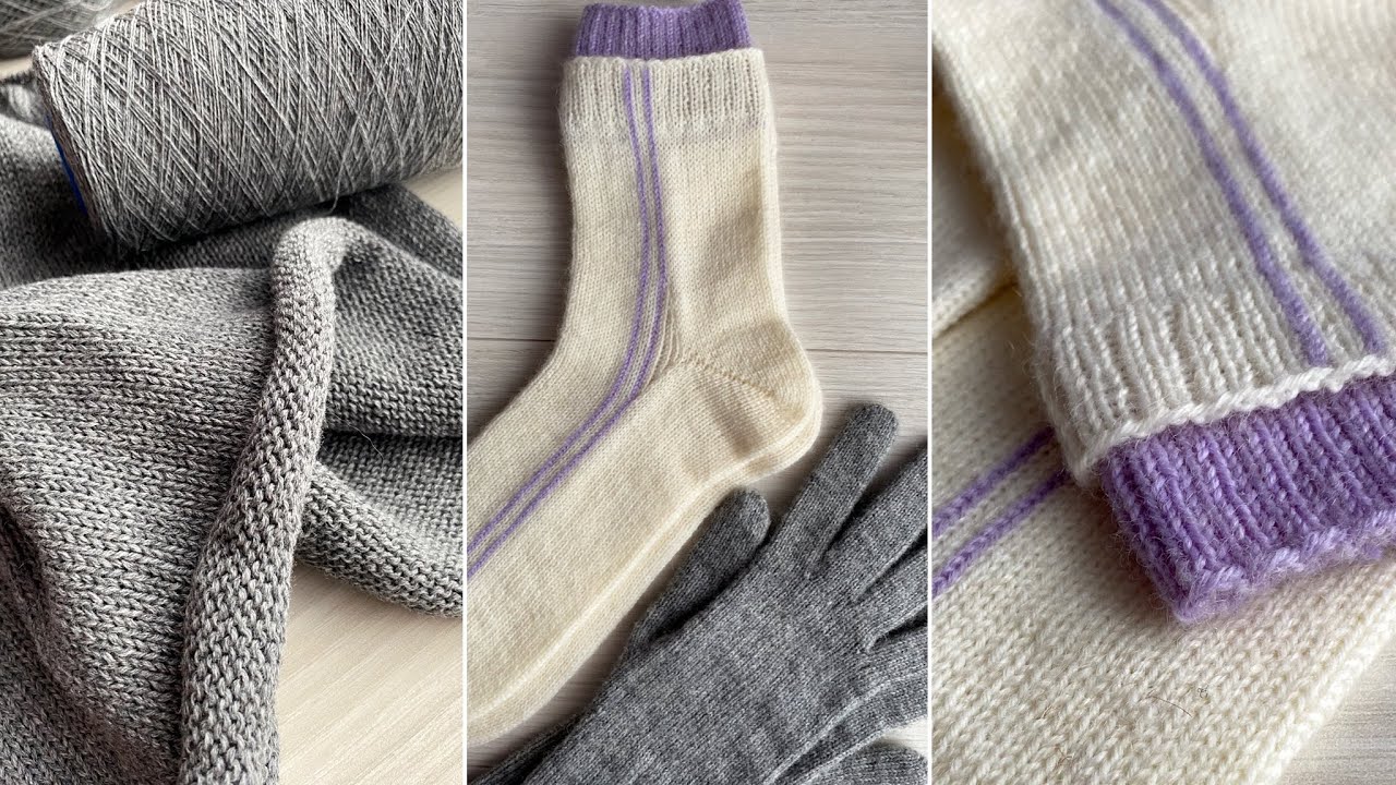 Две готовые работы 🧤🧦и процессы🧶🧶🧶