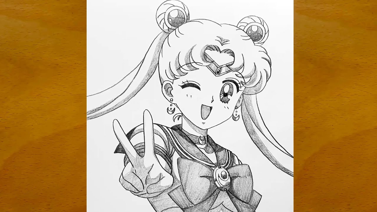 How to Draw Sailor Moon Step by Step || Sailor Moon Drawing || Easy Anime Art