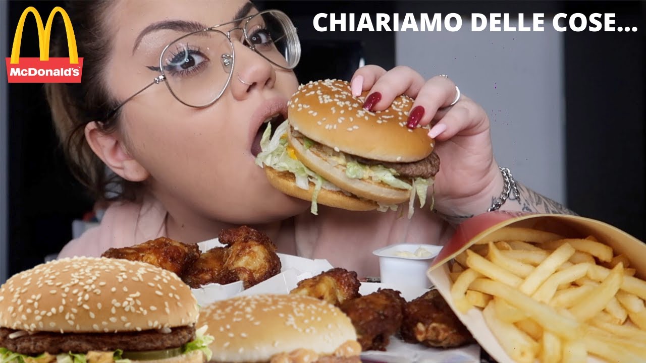 MANGIAMO INSIEME E CHIARIAMO DELLE COSE ! MUKBANG MCDONALD'S  / chiara paradisi