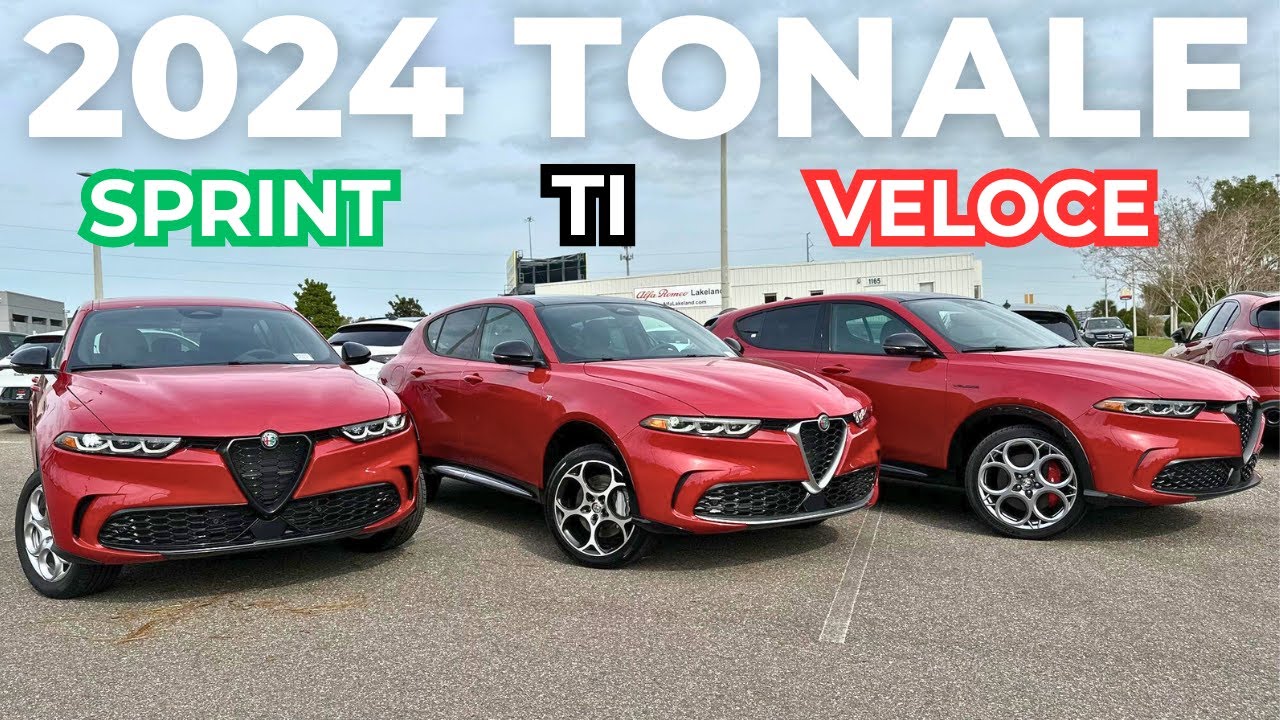 Alfa Romeo Tonale Sprint, Ti, and Veloce Side By Side Comparison