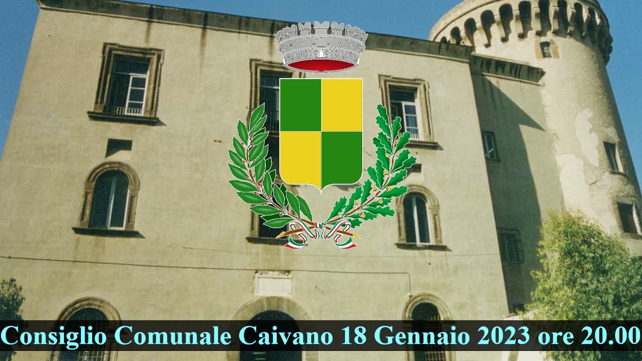 CONSIGLIO COMUNALE  CAIVANO  18 Gennaio 2023 ORE 20.00