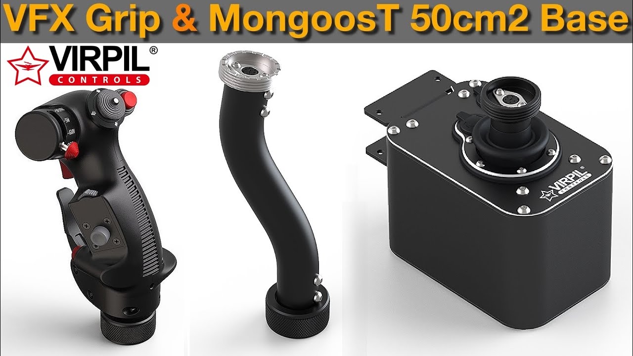 Обзор продукта: база VIRPIL MongoosT-50CM2, рукоятка VFX и изогнутый удлинитель