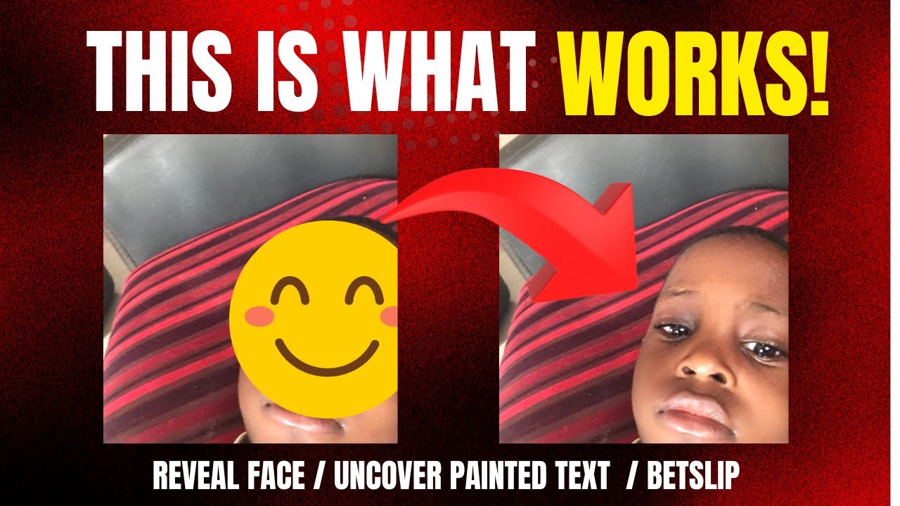 I Tried to Uncover Hidden Text Emoji Painted Screenshot - This is what WORKS!