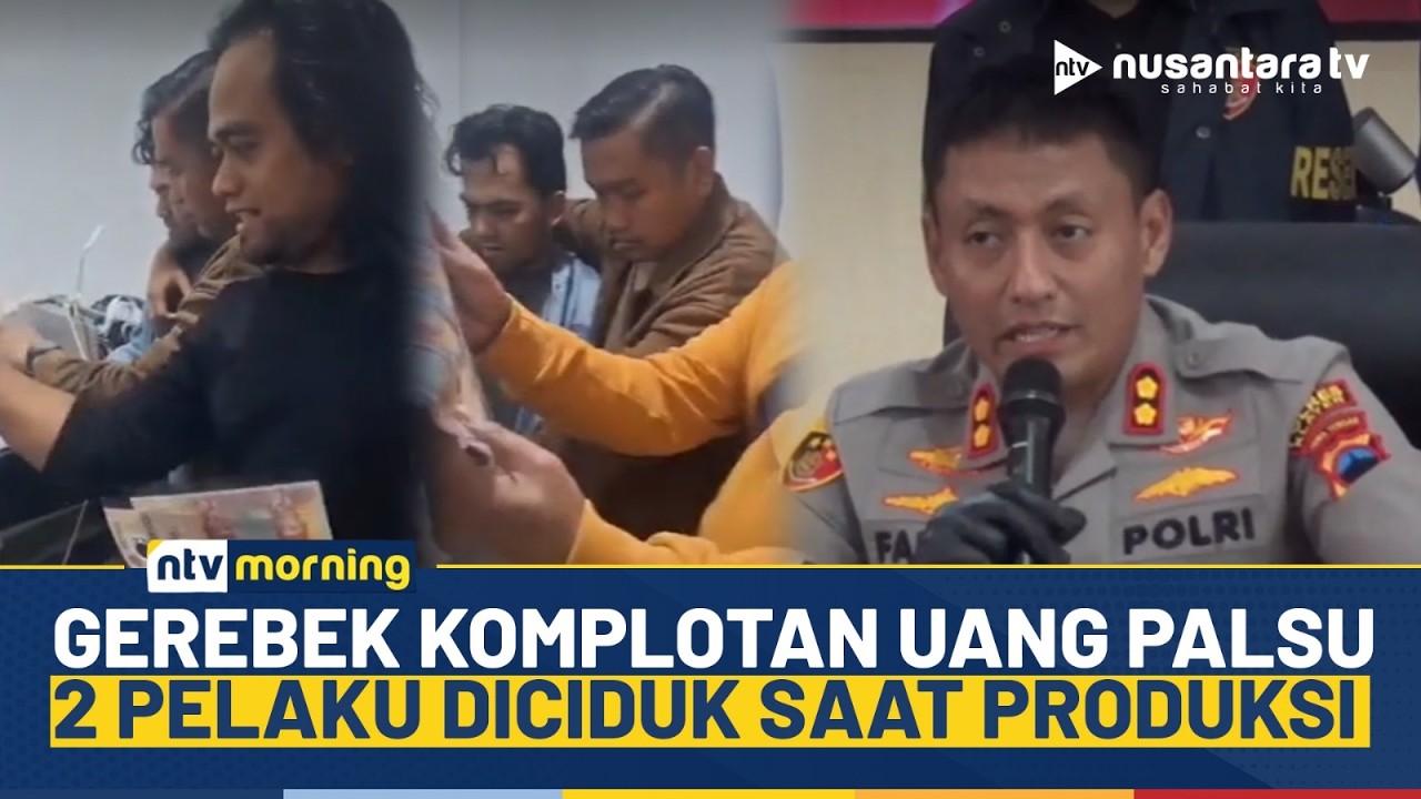 Terbongkar! Komplotan Uang Palsu Digerebek Polisi, 2 Pelaku Diciduk Saat Cetak Uang | NTV MORNING