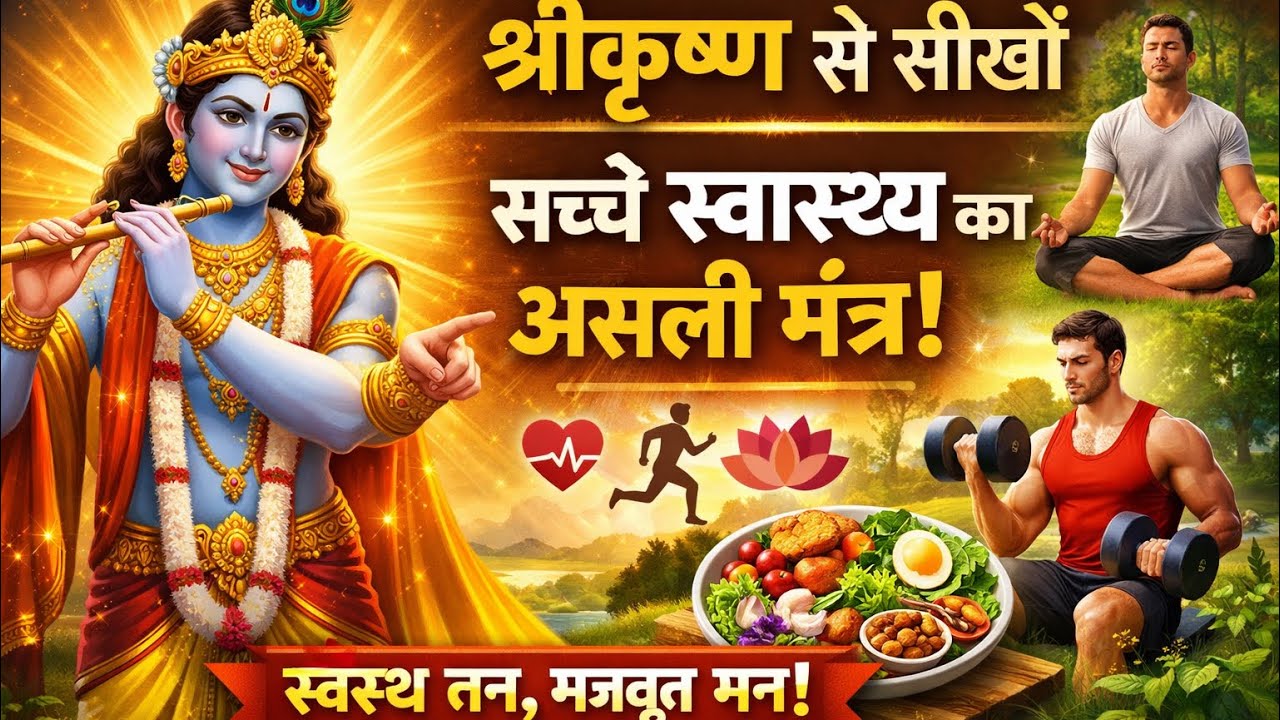 श्रीकृष्ण से सीखें: स्वस्थ जीवन जीने का असली मंत्र | Krishna Health Motivation