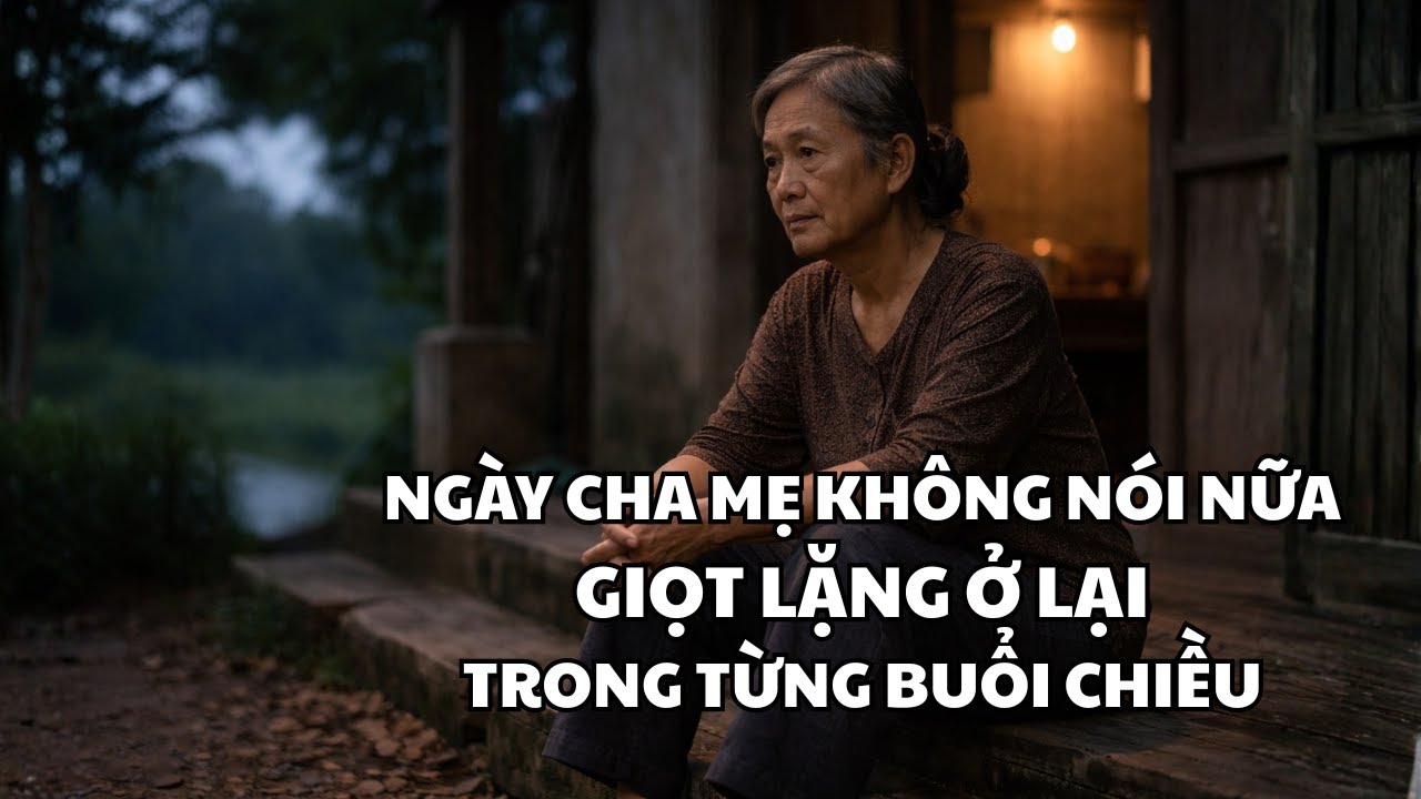 Ngày cha mẹ không nói nữa Giọt lặng ở lại trong từng buổi chiều