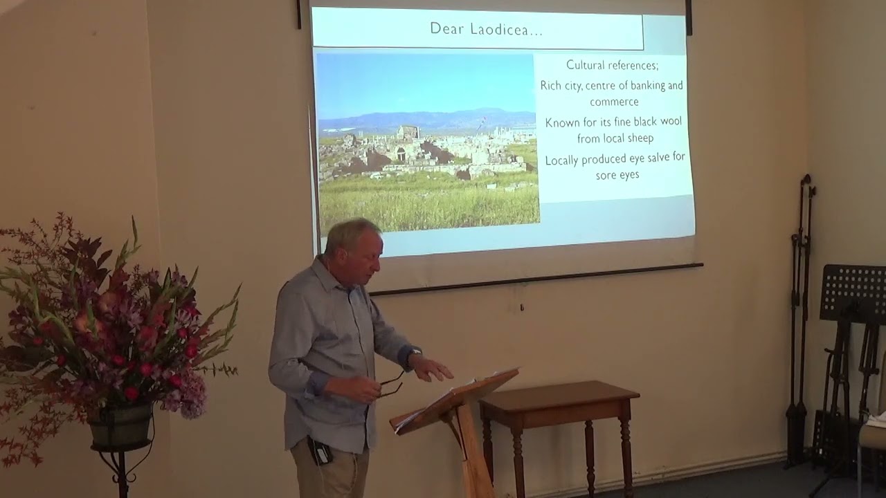 31 August 2025.  Revelation 3:14-22. Laodicea, the lukewarm church.  David Shepherd.