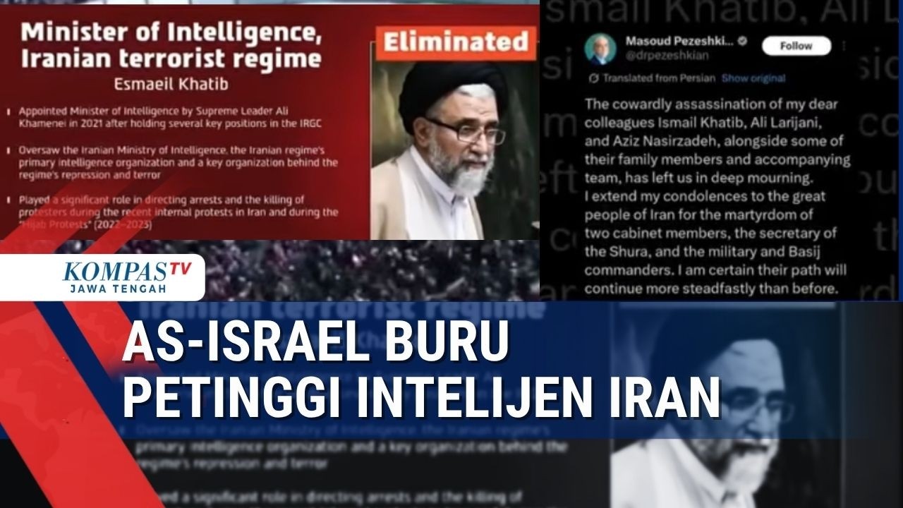 AS-Israel Buru Petinggi Intelijen Iran