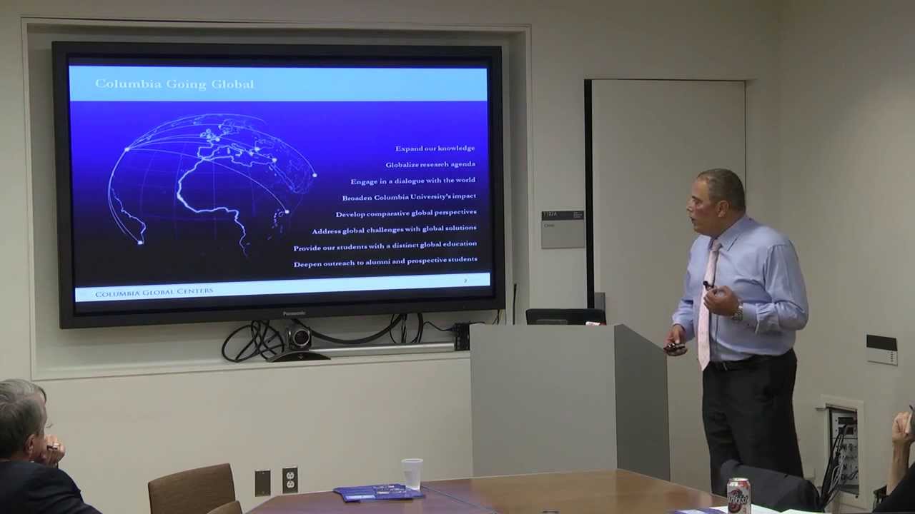 Overview of Columbia Global Centers - Professor Safwan M. Masri