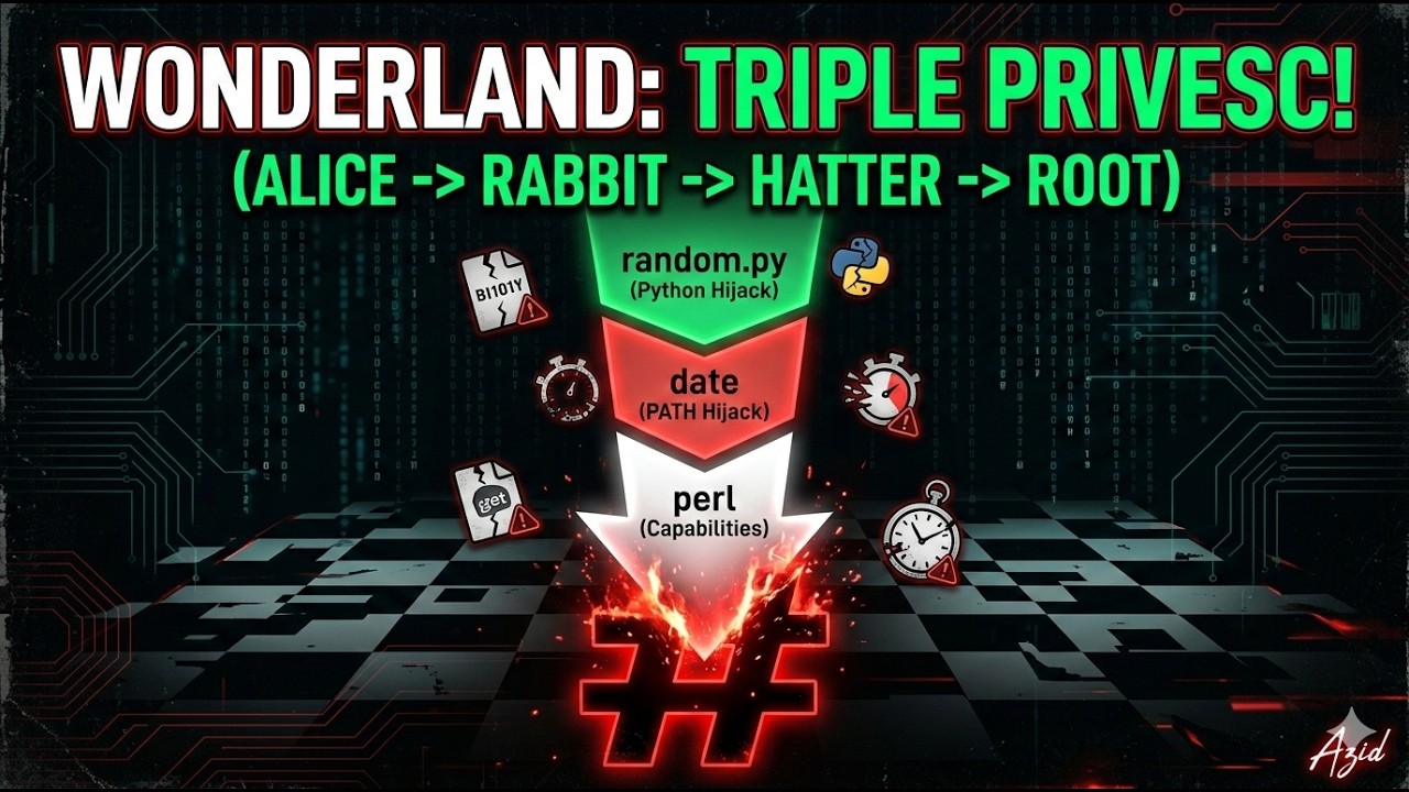Down the Rabbit Hole: TRIPLE Privilege Escalation in TryHackMe Wonderland
