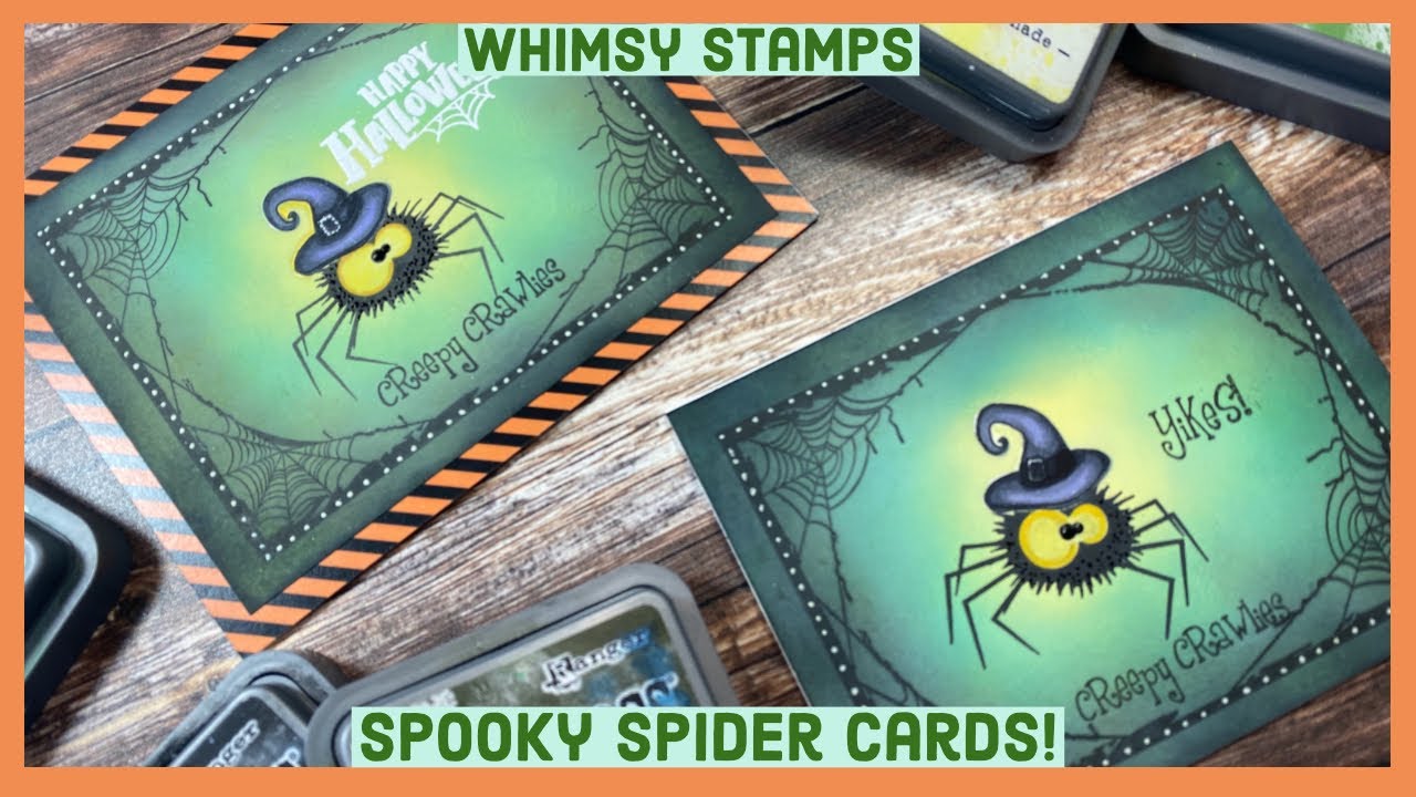 Whimsy Stamps | Spooky Spider Card!