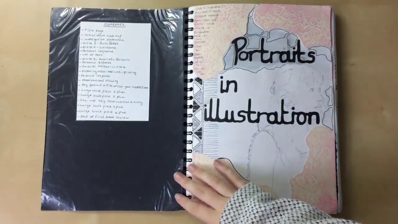 A Level Fine Art - A Grade Sketchbook Tour
