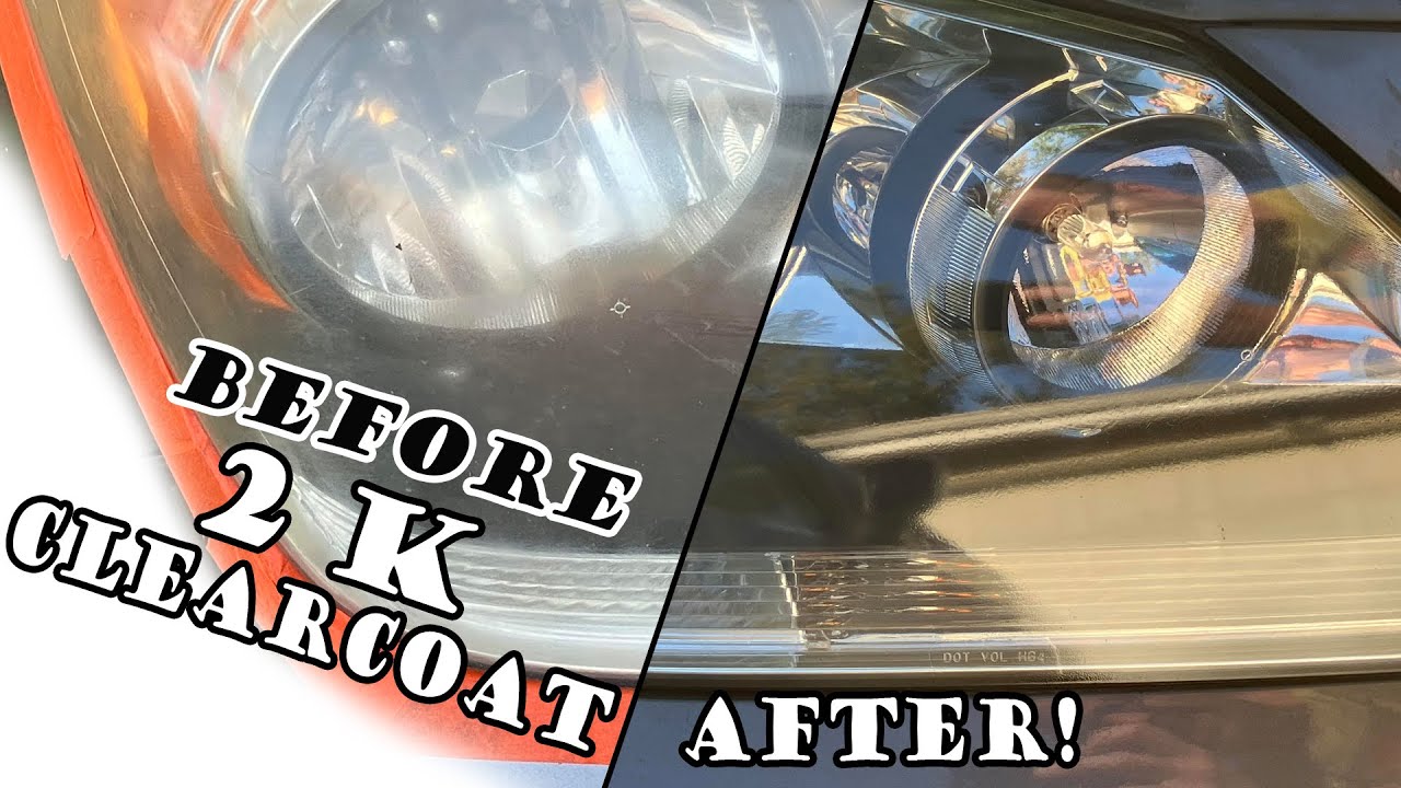 Headlight Restoration with 2K Clearcoat