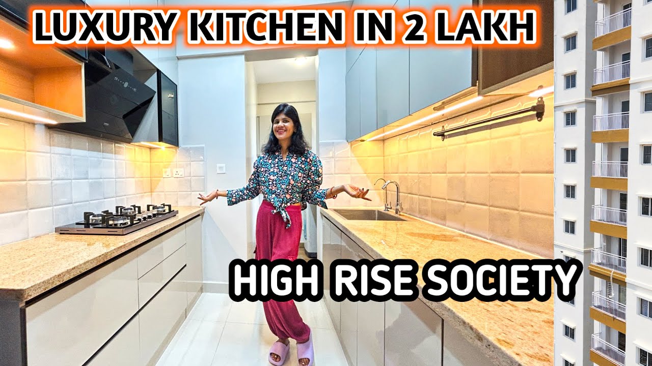 My Dream Kitchen Tour / Cost | Tips For Low Budget Modular Kitchen | New Home Empty Kitchen Tour
