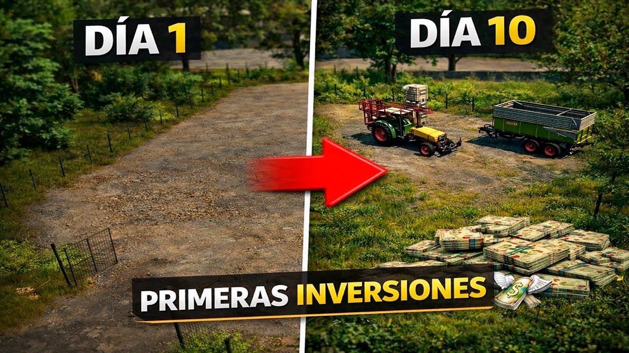 HOF BERGMANN 1.4 EMPEZANDO DESDE 0 en FS25 😱 D&iacute;a 1&ndash;10 (&iquest;cu&aacute;nto gano?)
