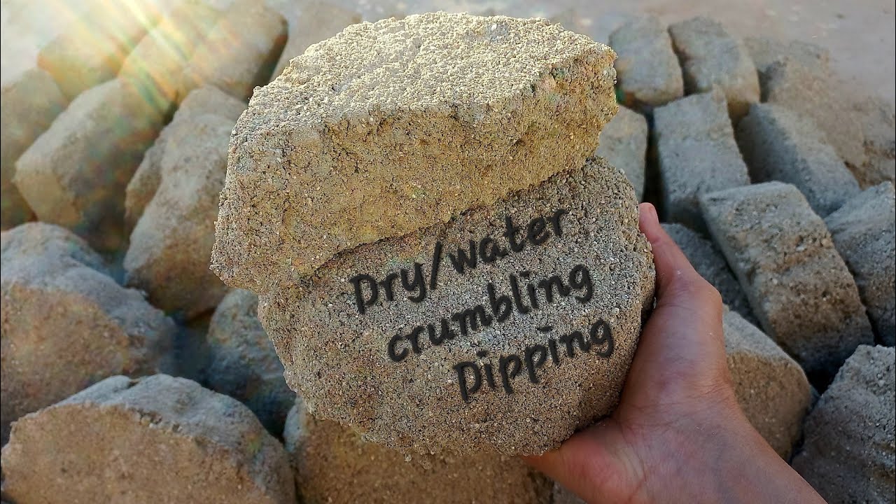 New|| Handmade texture shapes dey Floor crumbling and Water crumbling in tub dusty crunchy asmr