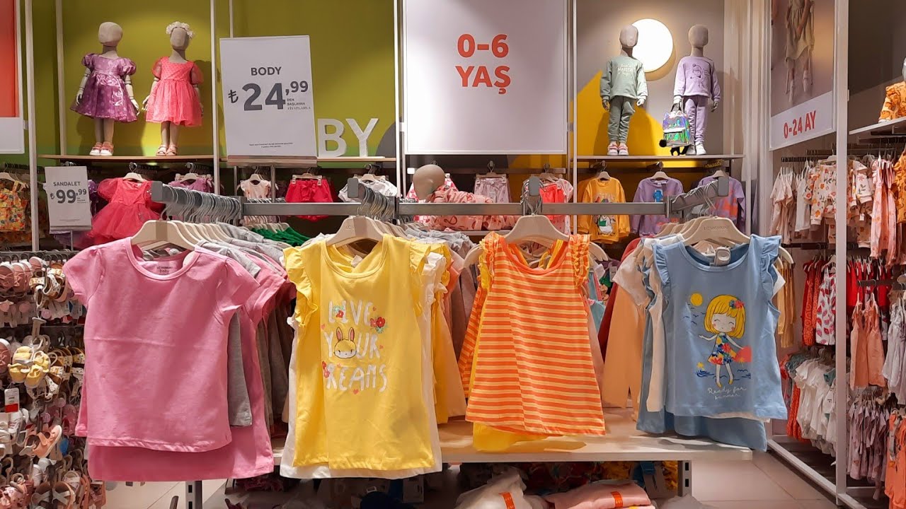 LCWAIKIKI store in Agora mall ,Children's clothing for girls at the Antalya