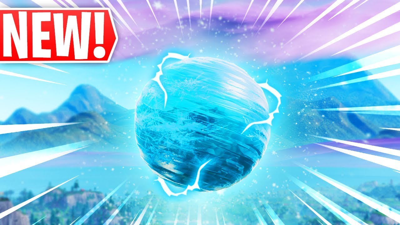 *NEW* FLOATING ICE BALL IN FORTNITE! Season 7 Ice Sphere Event!