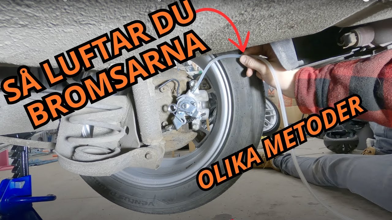 Problem med luftning av bromsar? Här är en bra guide. Har du Biltemas bromsluftare bör du kika här!