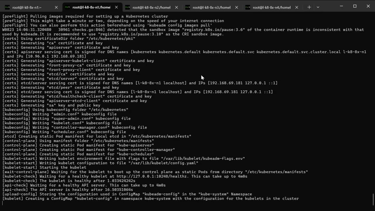 Kubernetes install on Red Hat 8