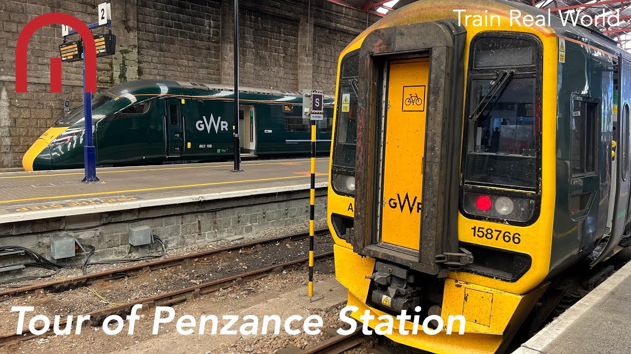Train Real World - Tour of Penzance Station in Cornwall