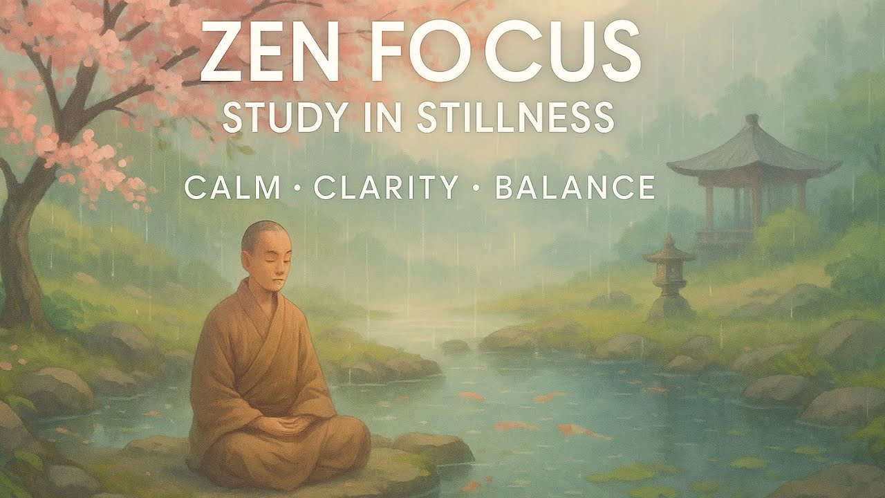 🧘 Zen Focus | Peaceful Instrumental for Study & Inner Calm 🌸🎐