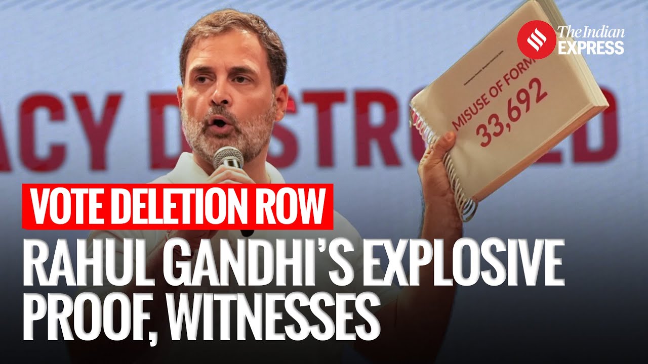 LOP Rahul Gandhi Alleges 6018 Voter Deletion In Karnataka’s Aland | Election Commission