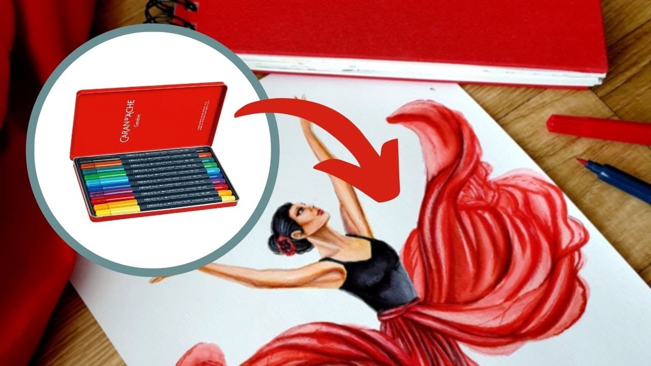 AKWARELA W PISAKU - FIBRALO CARAN D'ACHE #9