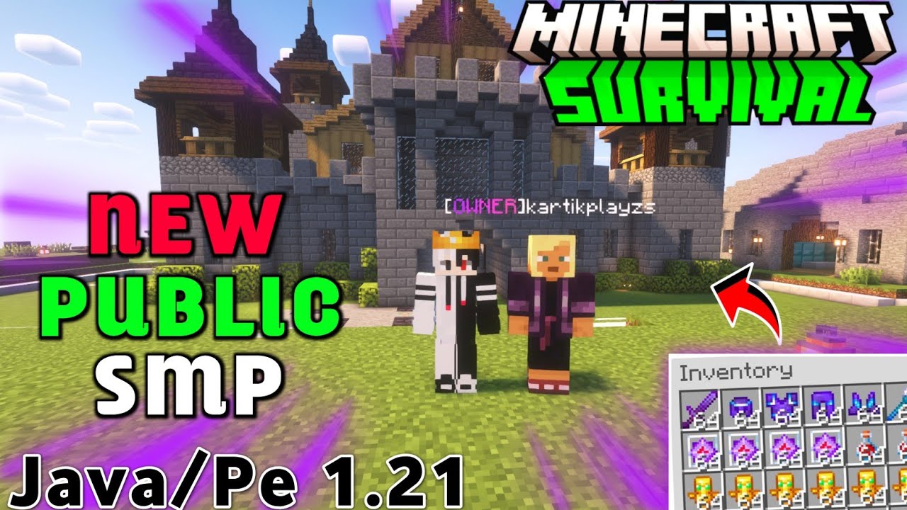 👁️&zwj;🗨️ New Best Public Survival Smp Server For Minecraft 🌲| Java + Pe | 24/7 Online  | Free To Join 😱