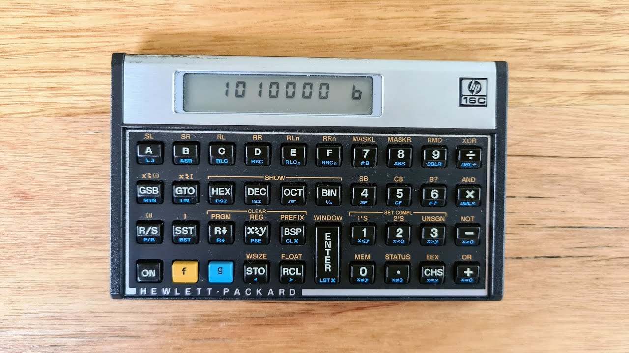 HP 16C - Computer Scientist calculator from 1982