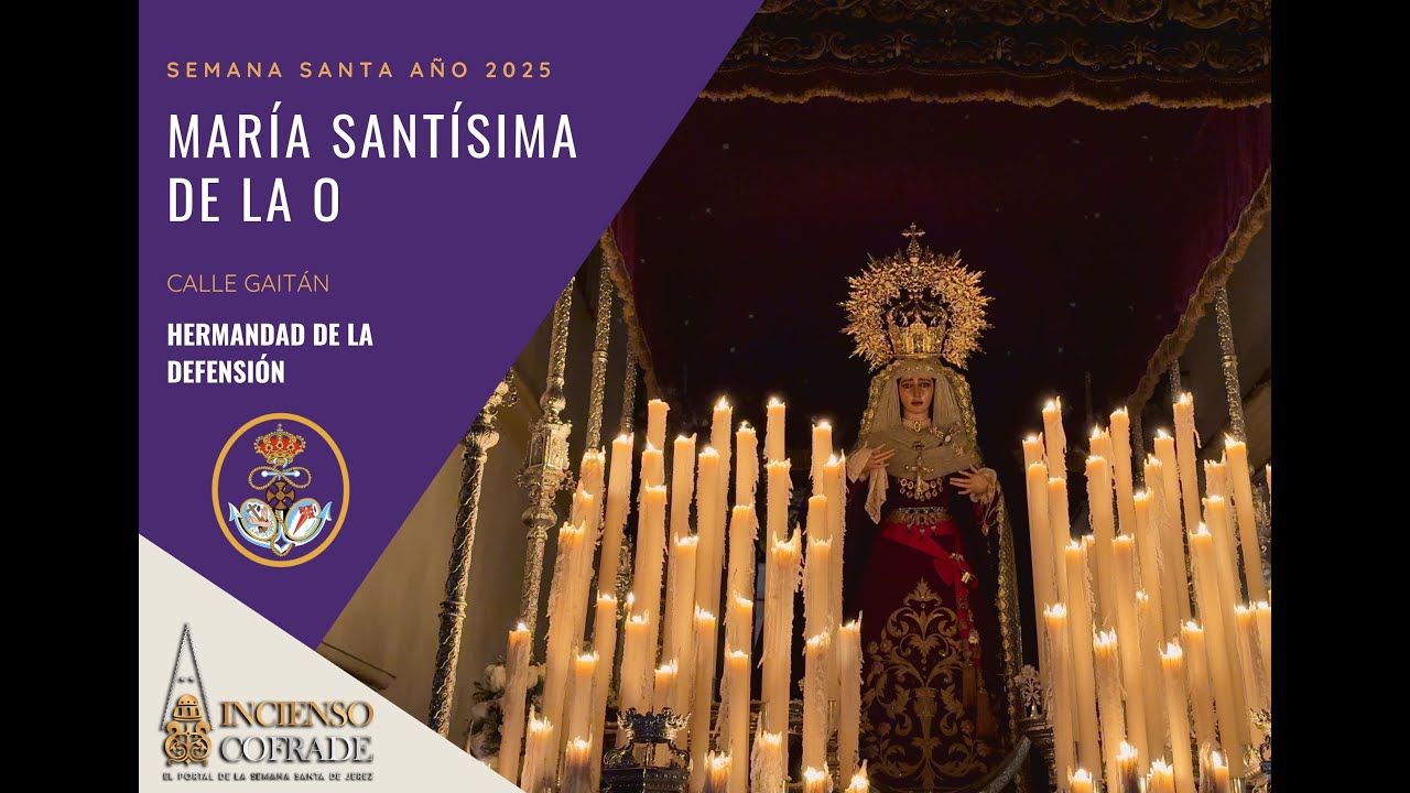 🟣🟤 [4K] María Santísima de la O | Calle Gaitán | Martes Santo 2025 🟣🟤