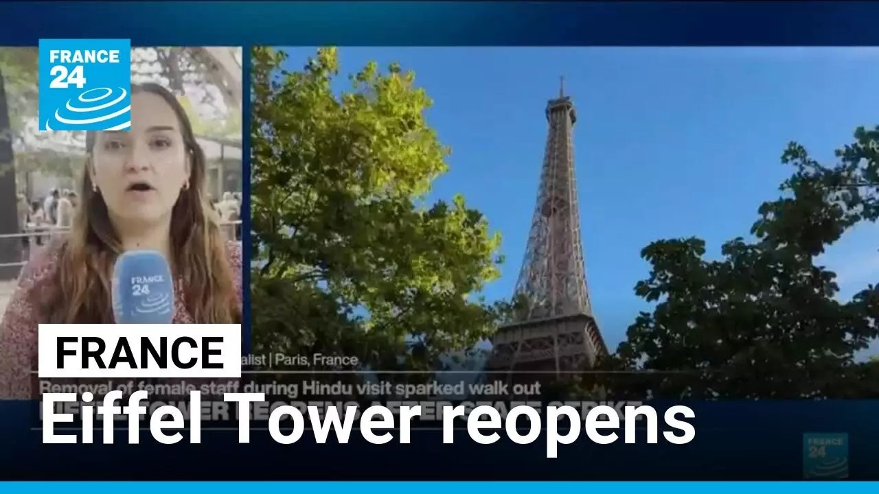 Eiffel Tower reopens after row over removing women staff &bull; FRANCE 24 English