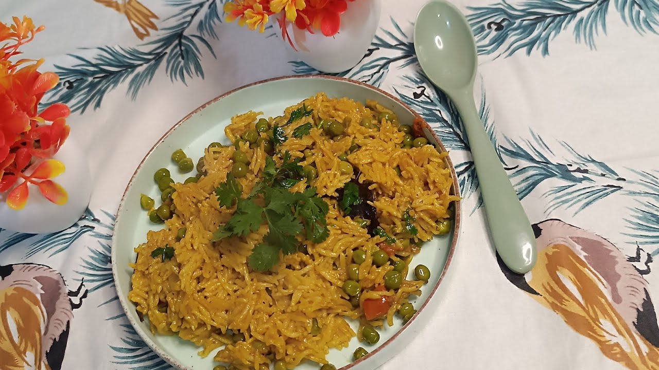 Matar pulav/recipe/quick and tasty/@foodiekitchen-1729