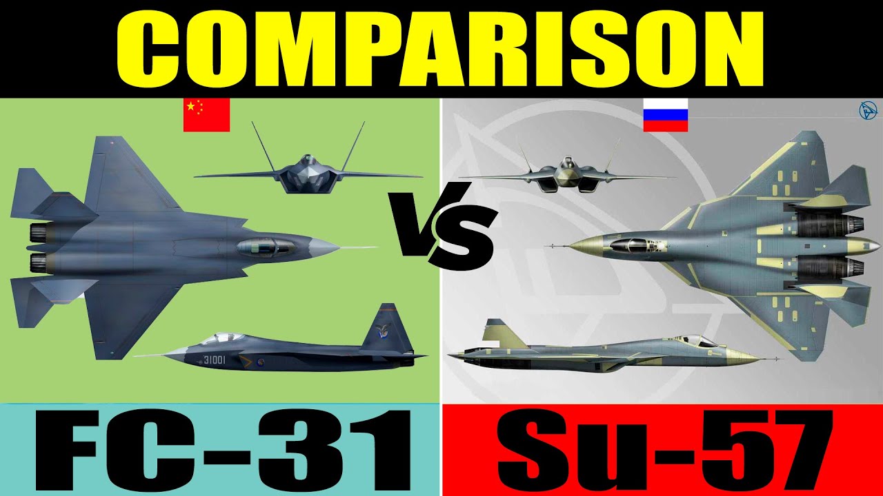 J-31 vs Su-57: comparison | Su-57 vs FC-31: Which Would Win?