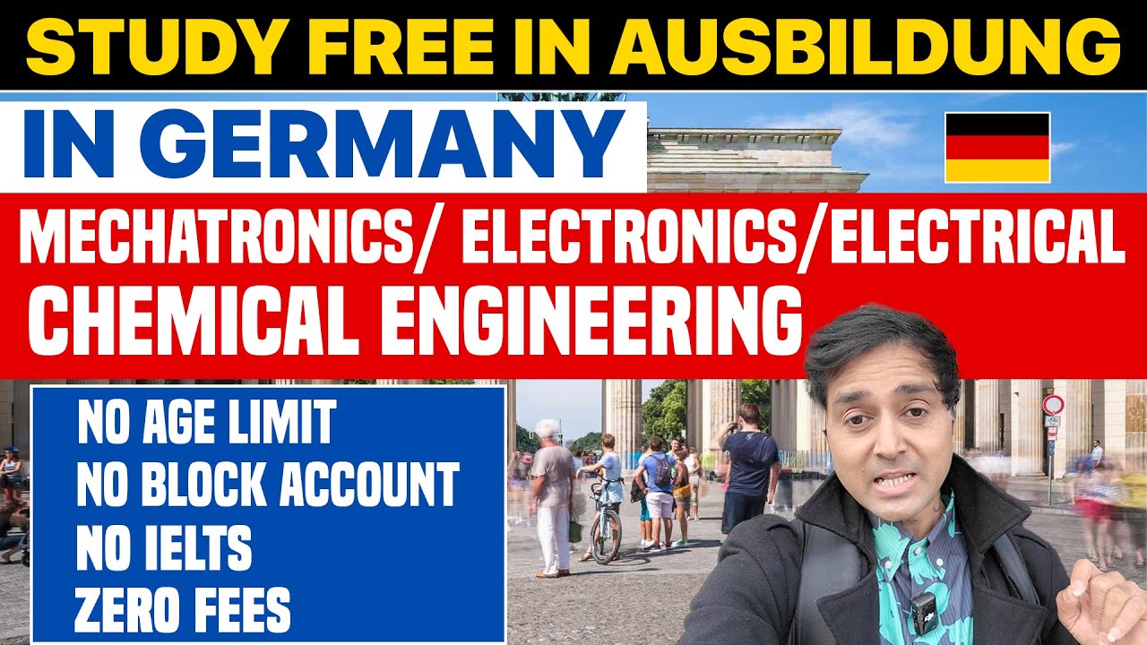 FREE AUSBILDUNG in Mechatronics/ Mechanical/ Electrical/Electronic Engineering in GERMANY| No IELTS