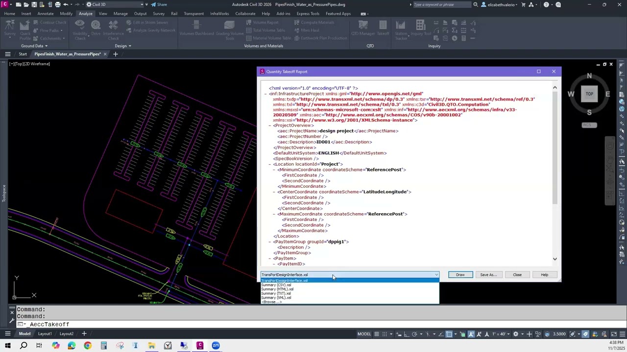 Civil 3D - Количественный взлёт