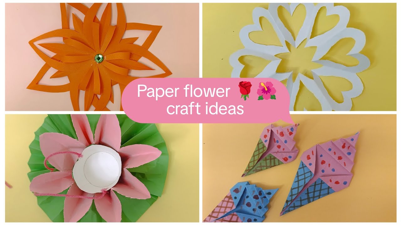DIY Paper Flowers | Paper Craft Flower Designs| Easy Paper Flower Crafts| Paper Flowers Tutorial