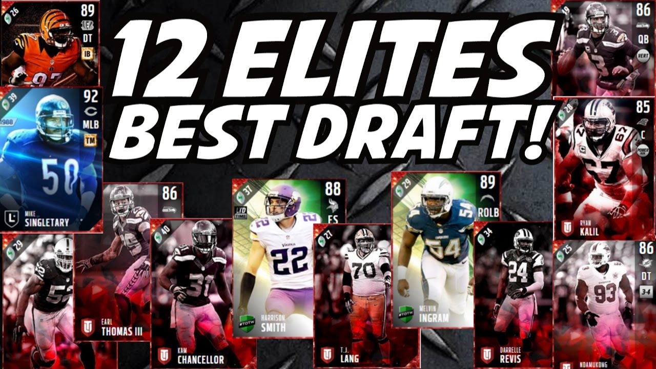 12 ELITES!!! BEST DRAFT OF THE YEAR!!! Madden 17 Draft Champions