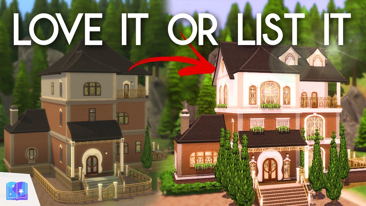 CHARM FAMILY MANSION ~ LOVE IT OR LIST IT RENOVATION: Sims 4 Realm of Magic Speed Build