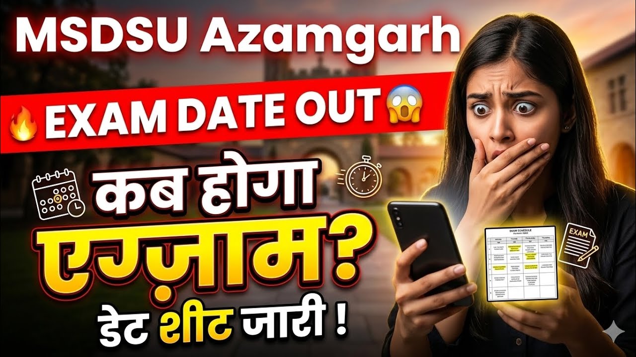 MSDSU Exam Date Released 😱|| Tentative Date Sheet || MSDSU Time Table Released || Exams to be hel...