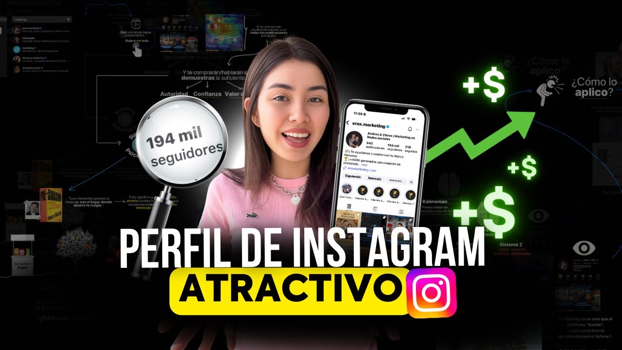 Convierte tu perfil de Instagram en atractivo  en 15  minutos