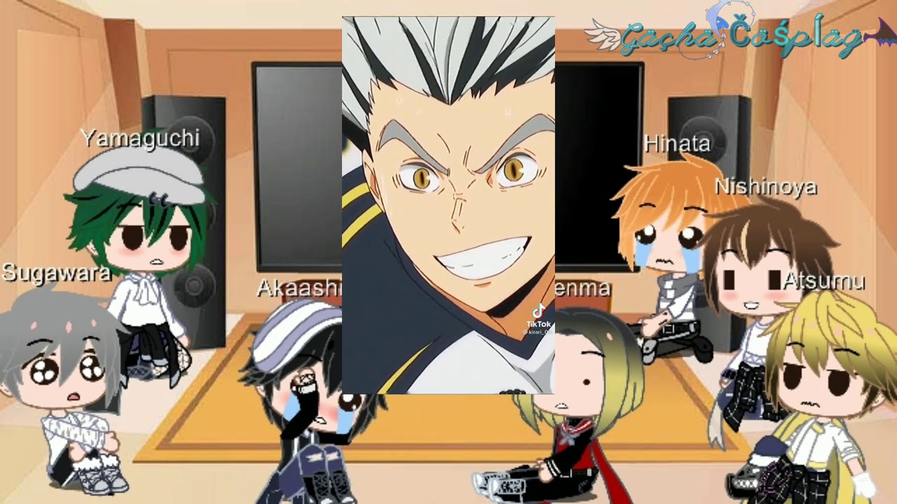 Haikyuu react to their boyfriends GCMV [Gäçhä Čöśpĺäÿ ] Bottom read description