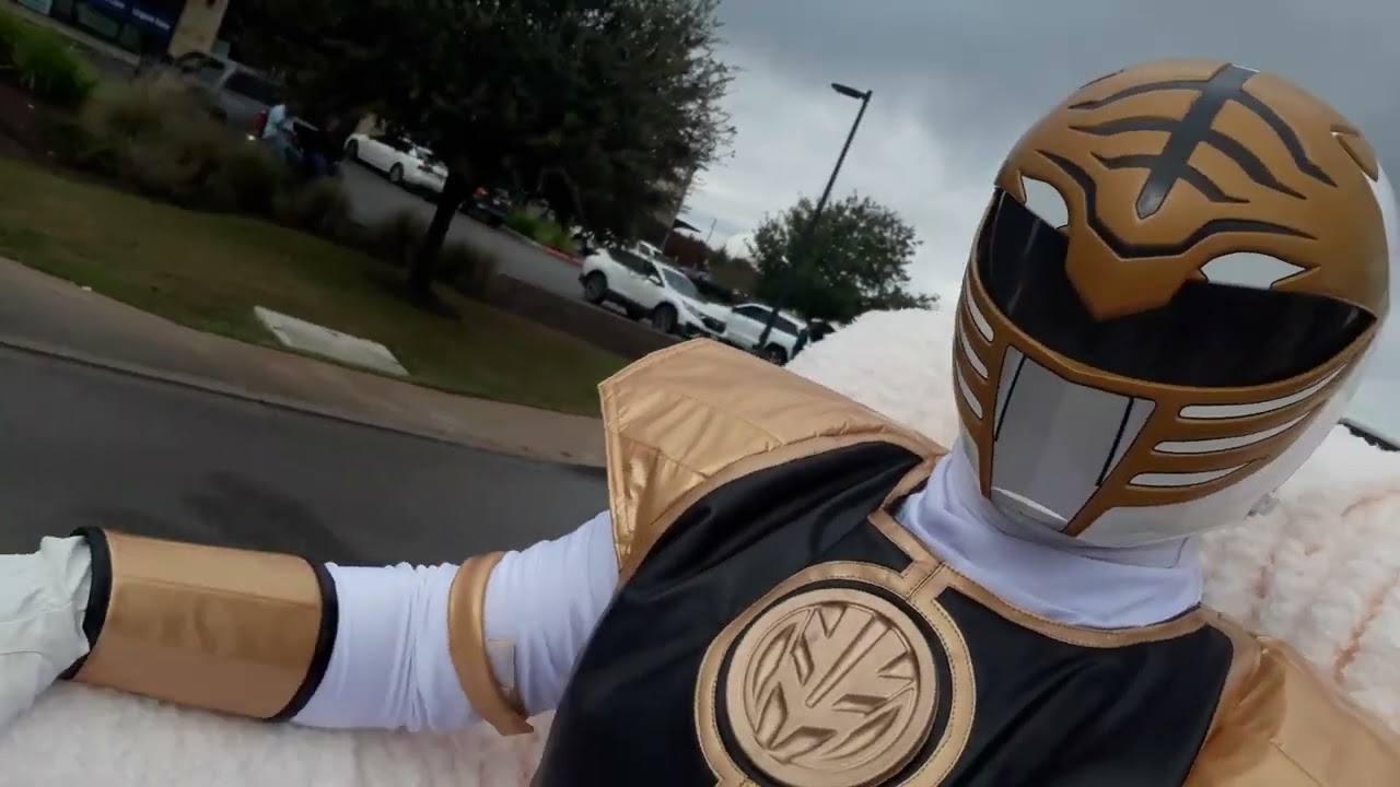 white ranger on Christmas parade 2024