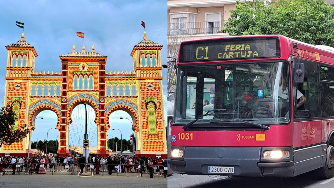 Feria de Abril Sevilla 2024 y autobuses urbanos TUSSAM