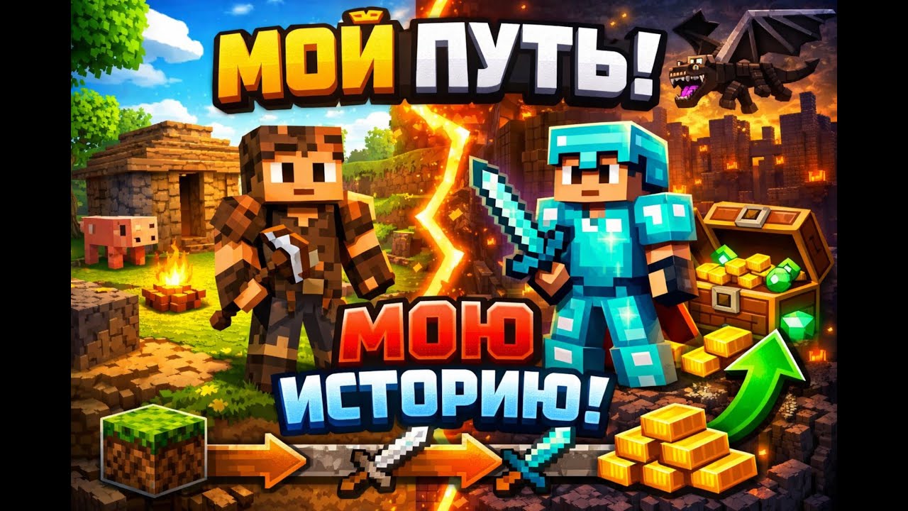 Это мой пусть моя история #гриф #minecraft #майнкрафт #песня #funtime #holyworld #reallyworld