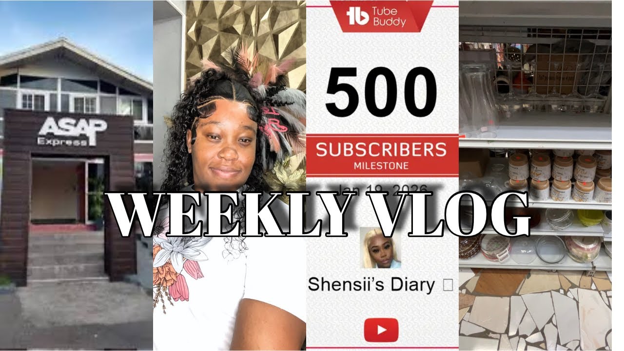 WEEKLY VLOG | 500 SUBCRIBERS 🎉 + NEW HAIR + SHOPPING + NEW GIFTS AND MORE.......|SHENSII’SDIARY