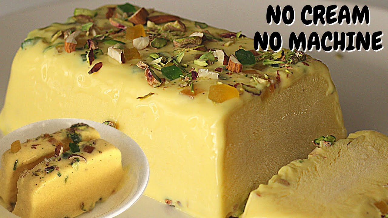 Custard Ice Cream Recipe without Cream, बिना क्रीम बिना मशीन क्रीमी कस्टर्ड आइसक्रीम रेसिपी