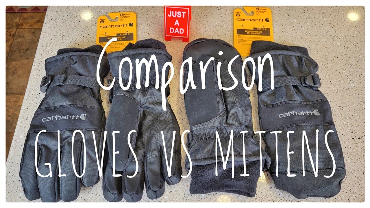 Carhartt Water Proof Insulated Gloves vs Mitt Comparison   Which One is Warmer