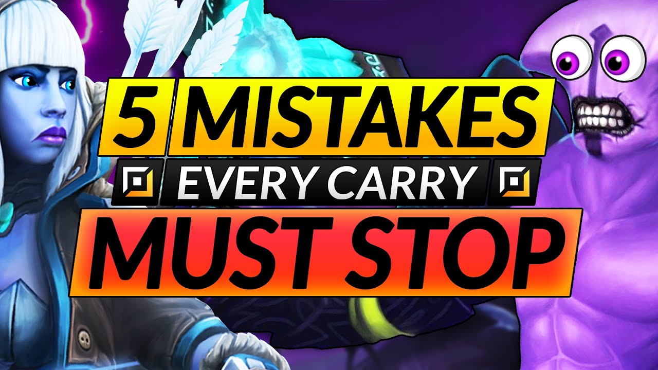 5 Things EVERY CARRY DOES WRONG in Dota 2 - Mistakes You MUST STOP - Safelane Tips and Tricks